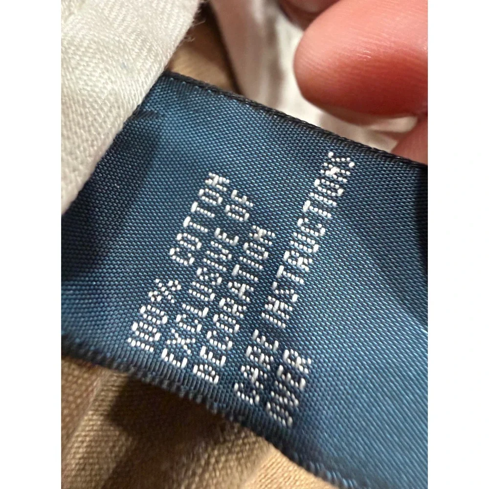 Polo Ralph Lauren Mens Tan Khaki Straight Leg Chino Pants 32x32 Cotton Twill
